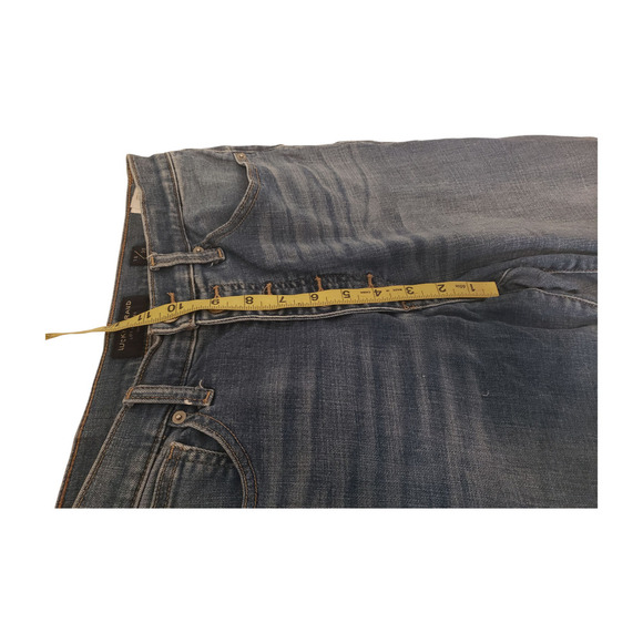 Lucky Brand Jeans Womens 10/30 Blue Button Fly Distressed Raw Hem Frayed Ankle - Picture 7 of 16